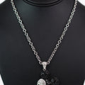Rhinestone Mickey Mouse Face Necklace