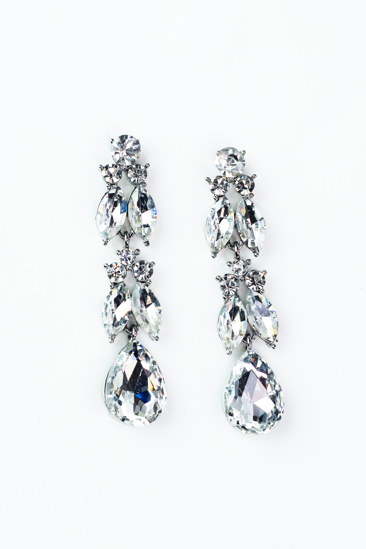 Two Row Almond Drop Earring