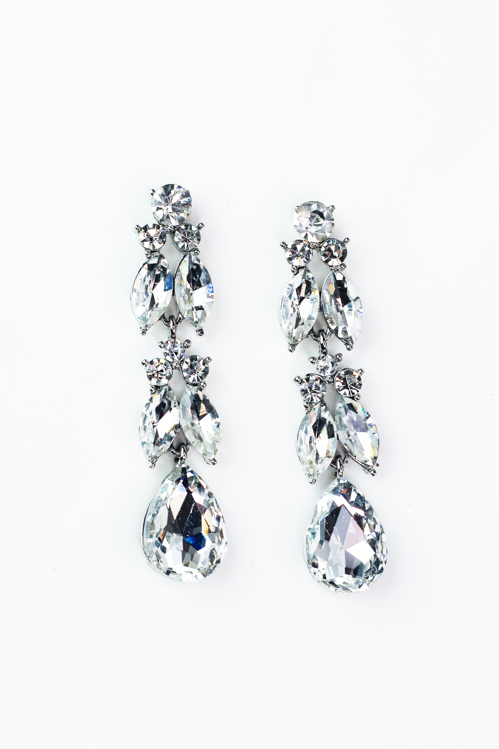 Two Row Almond Drop Earring