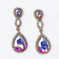 Open Oval Teardrop Dangle Earring