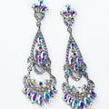 Rhinestone Loop Almond Scoop Earring