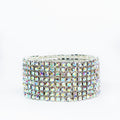 8 Row Rhinestone Stretch Bracelet