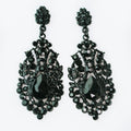 Small Rhinestone Design Teardrop Middle Earring