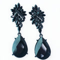 Swirl & Almond Top XL Teardrop Earring