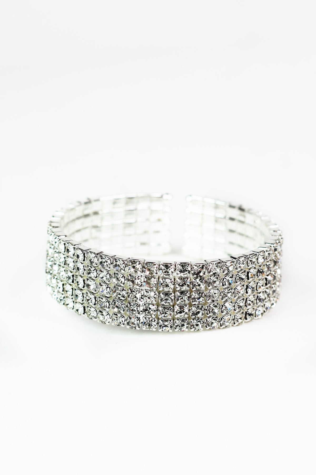 Five Row Rhinestone Cuff