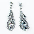 Rhinestone Swirl Large Cricle Earring