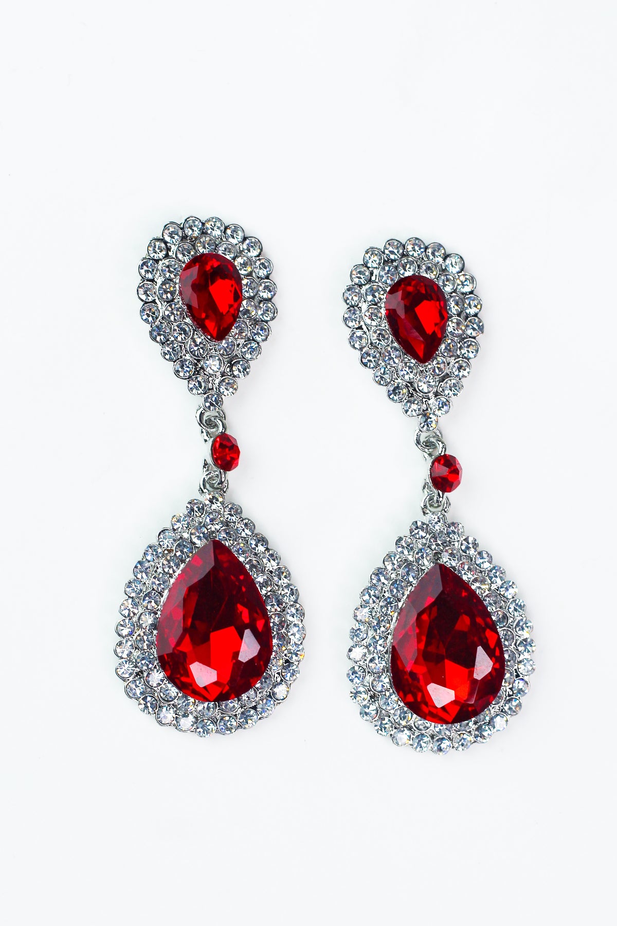 Two Row Trim & Two Teardrop Earring