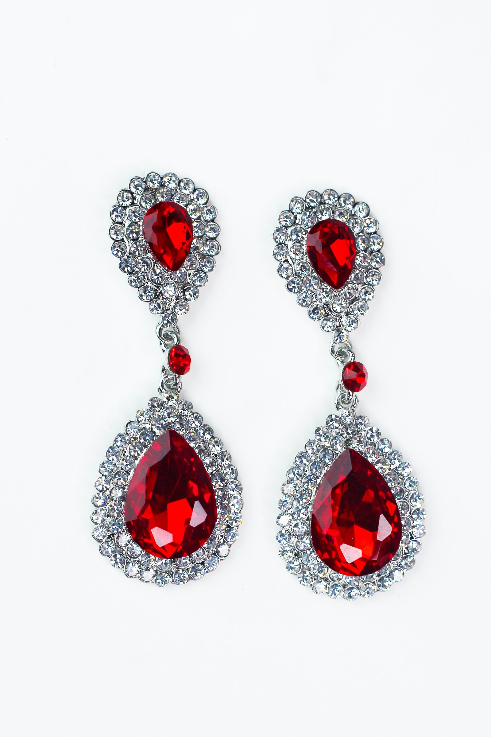 Two Row Trim & Two Teardrop Earring