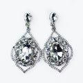 Oval Center with Small Oval Trim Earring