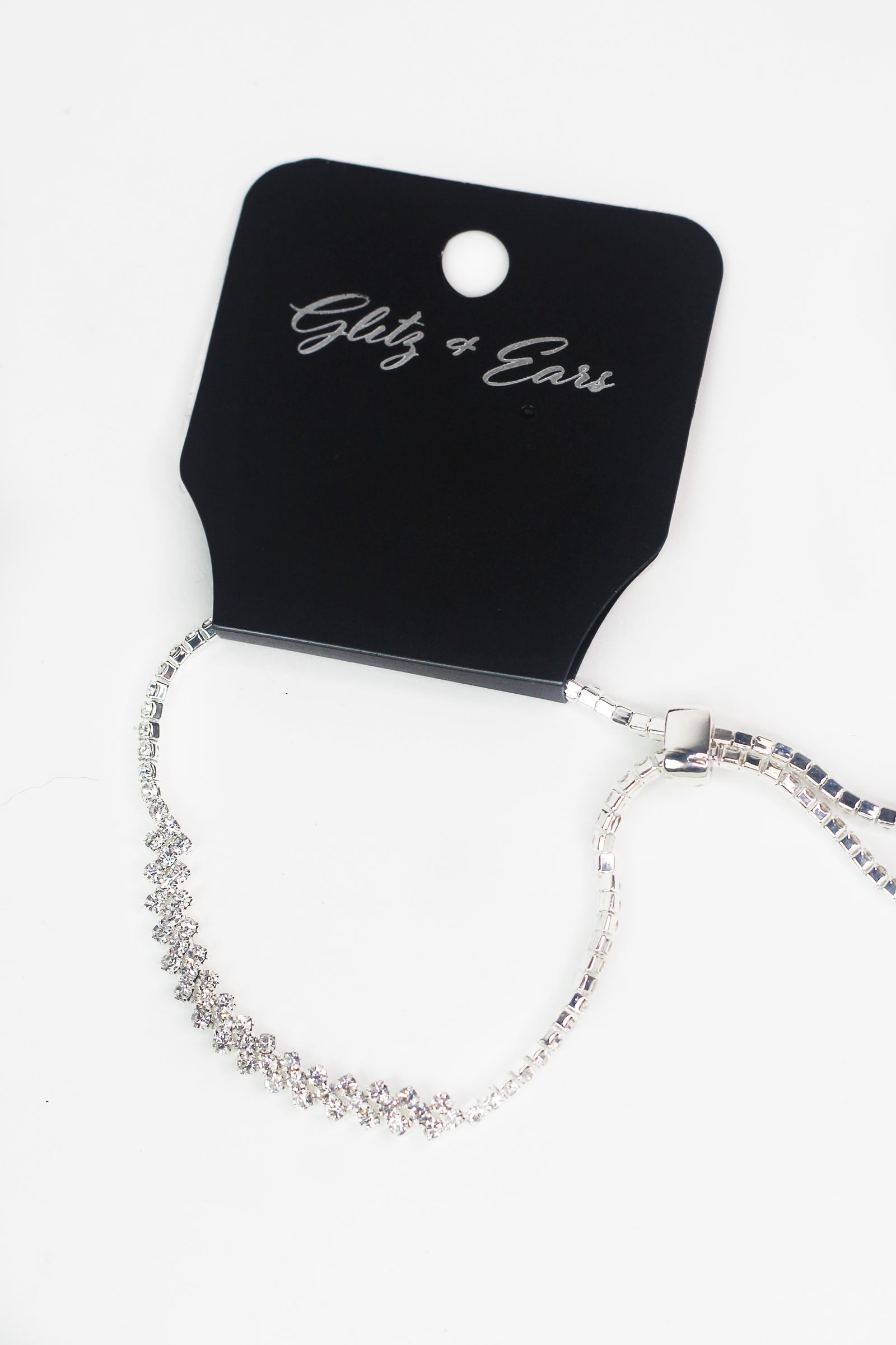 Staggered Small Stone Adjustable Bracelet