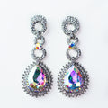 SPIKE EDGE TEARDROP LOOP TOP EARRING