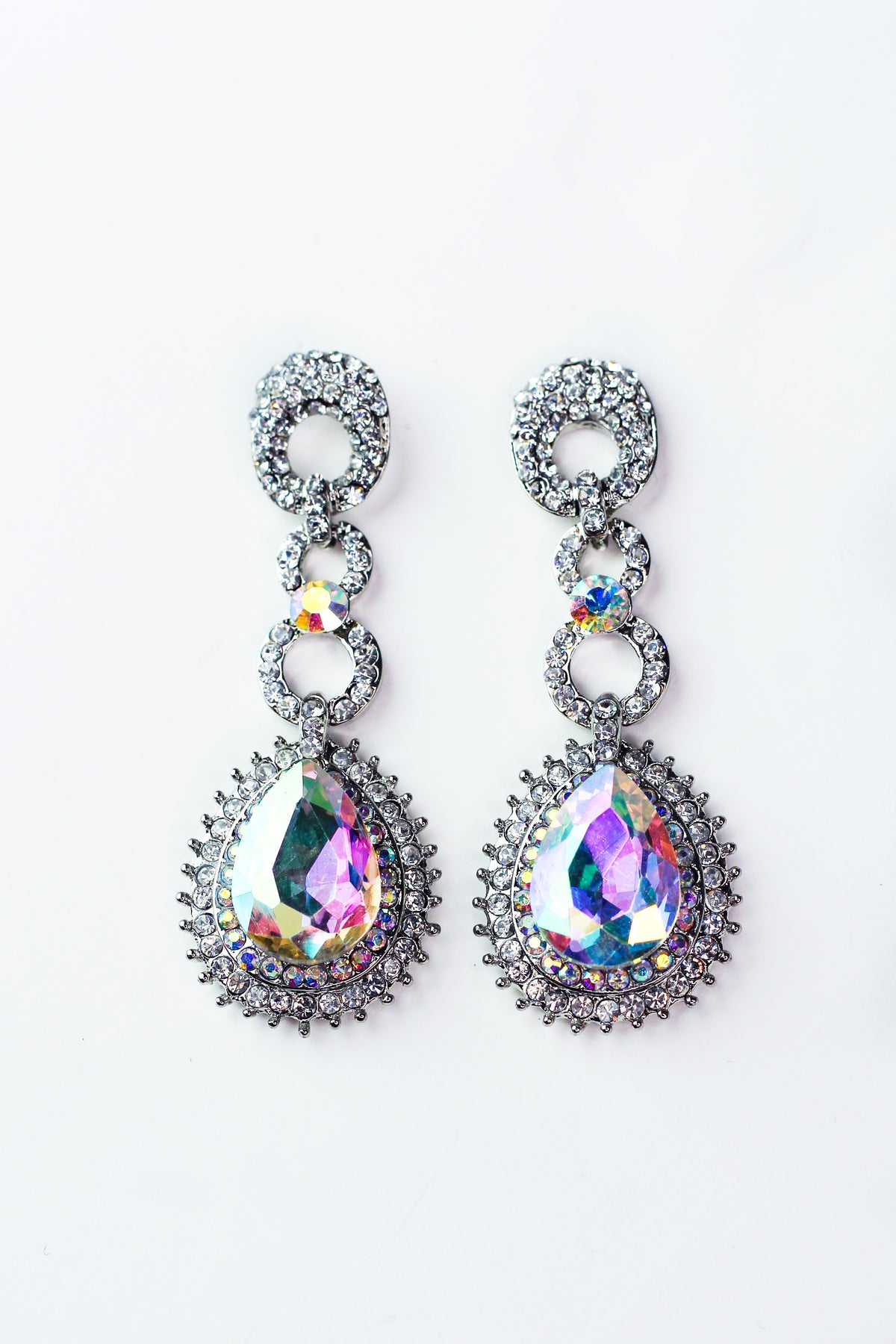 SPIKE EDGE TEARDROP LOOP TOP EARRING