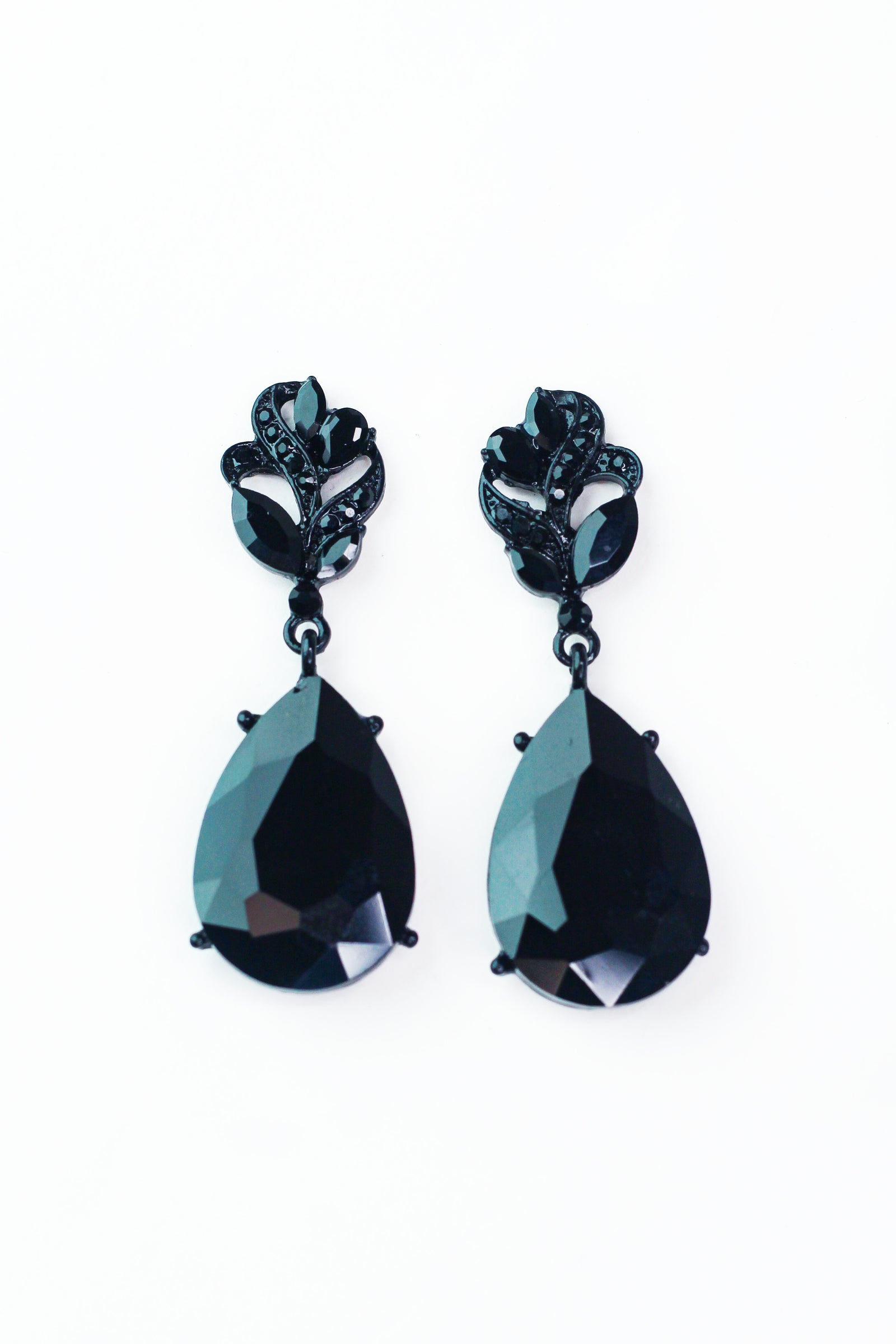 Swirl & Almond Top Teardrop Bottom Earring