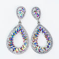 Almond Trim Inside Teardrop Outside Earring
