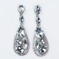 Different Shape Stone Inside Teardrop Earring