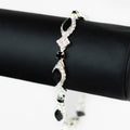 Almond Center & Diamond Alternate Tennis Bracelet