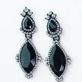 Small Cluster & Trim Almond Earring