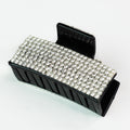 8 Row Rhinestone Rectangle Hair Claw
