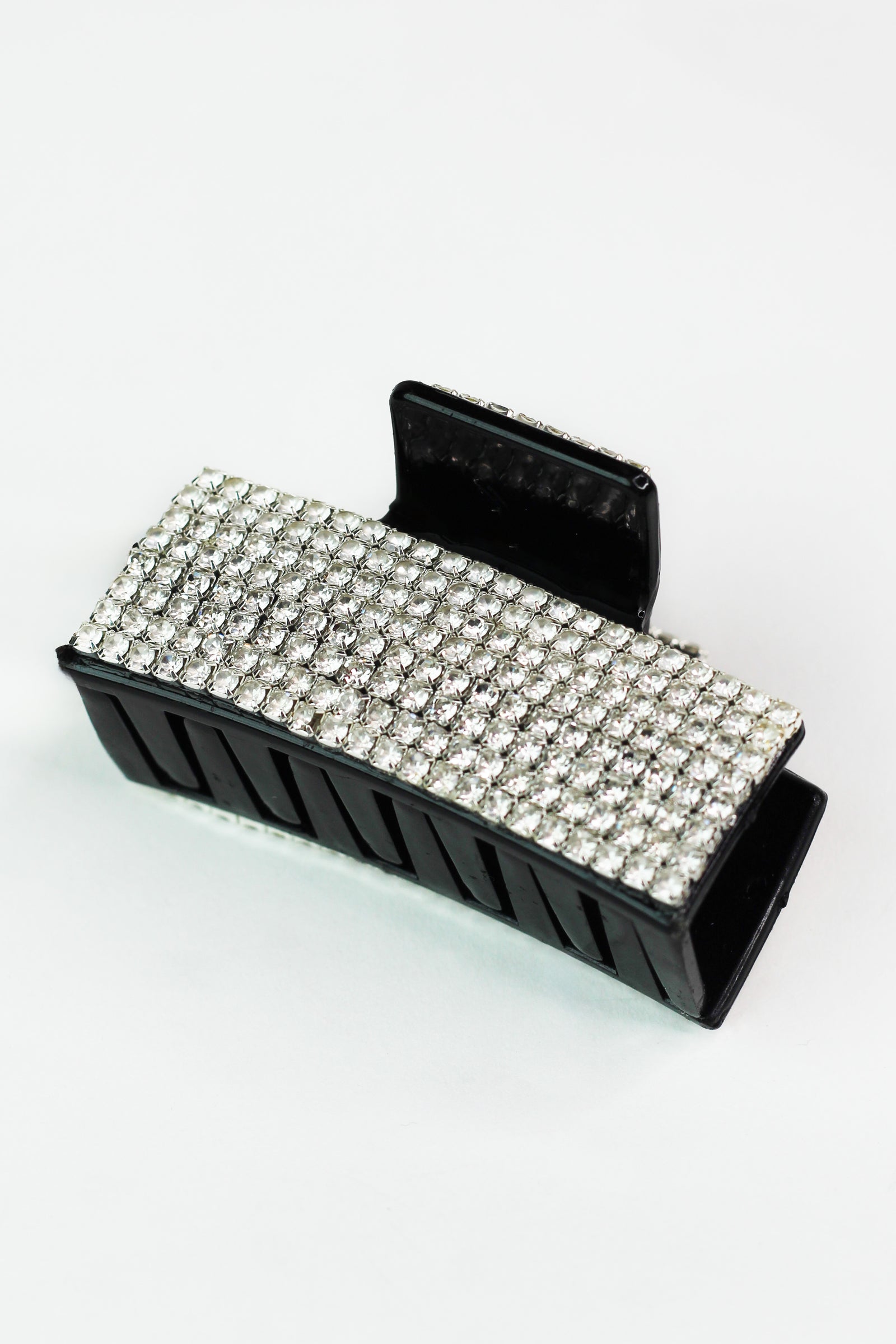8 Row Rhinestone Rectangle Hair Claw