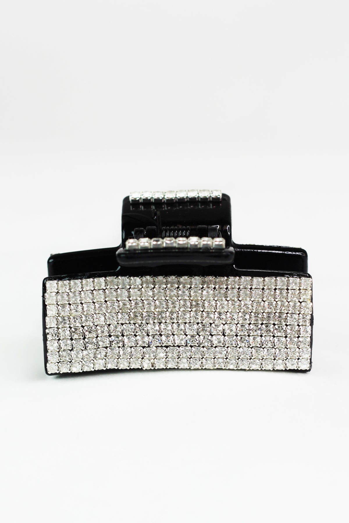 8 Row Rhinestone Rectangle Hair Claw