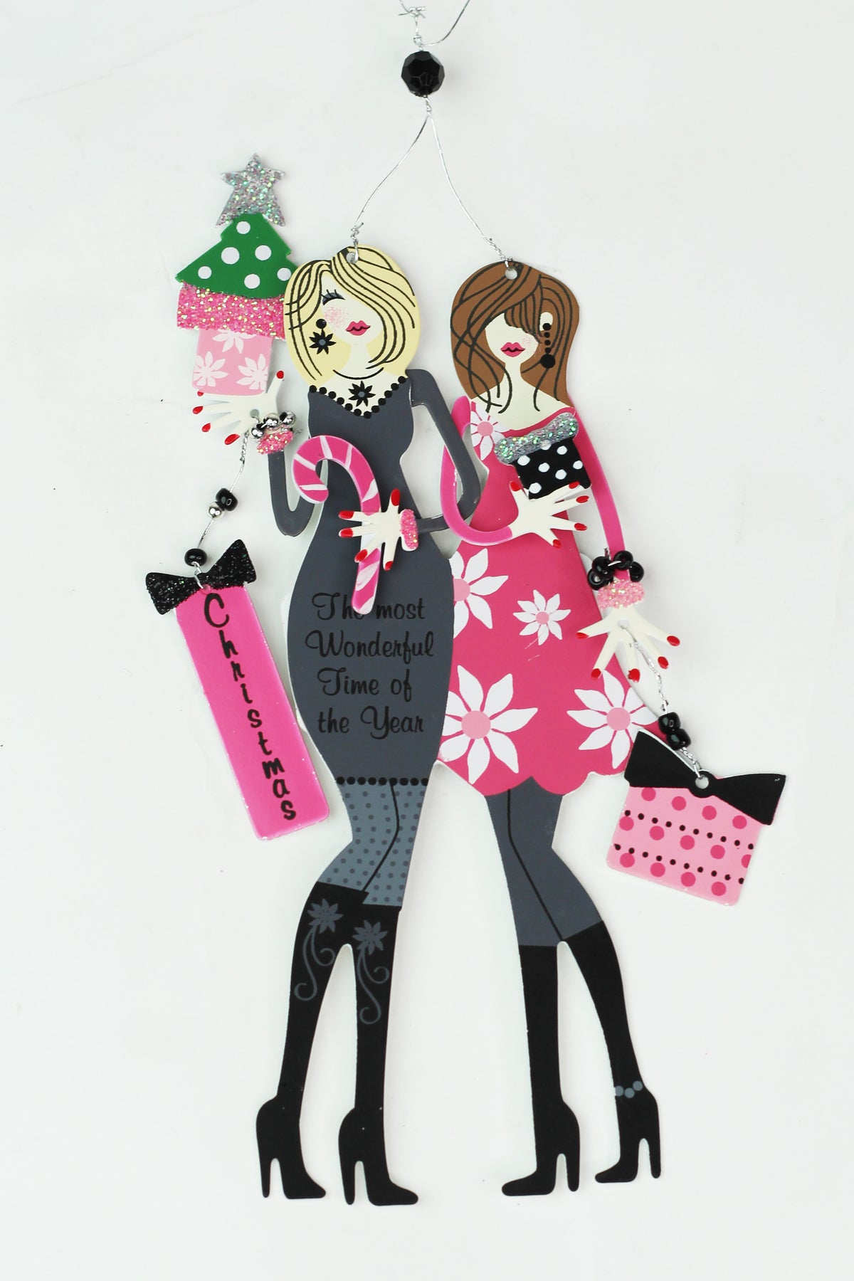 Best Friends Metal Christmas Ornaments