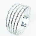 Five Rhinestone Arch Cuff