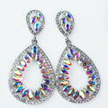 Large Almond Trim Teardrop Earring