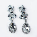 Cluster Circle Top with Teardrop Earring