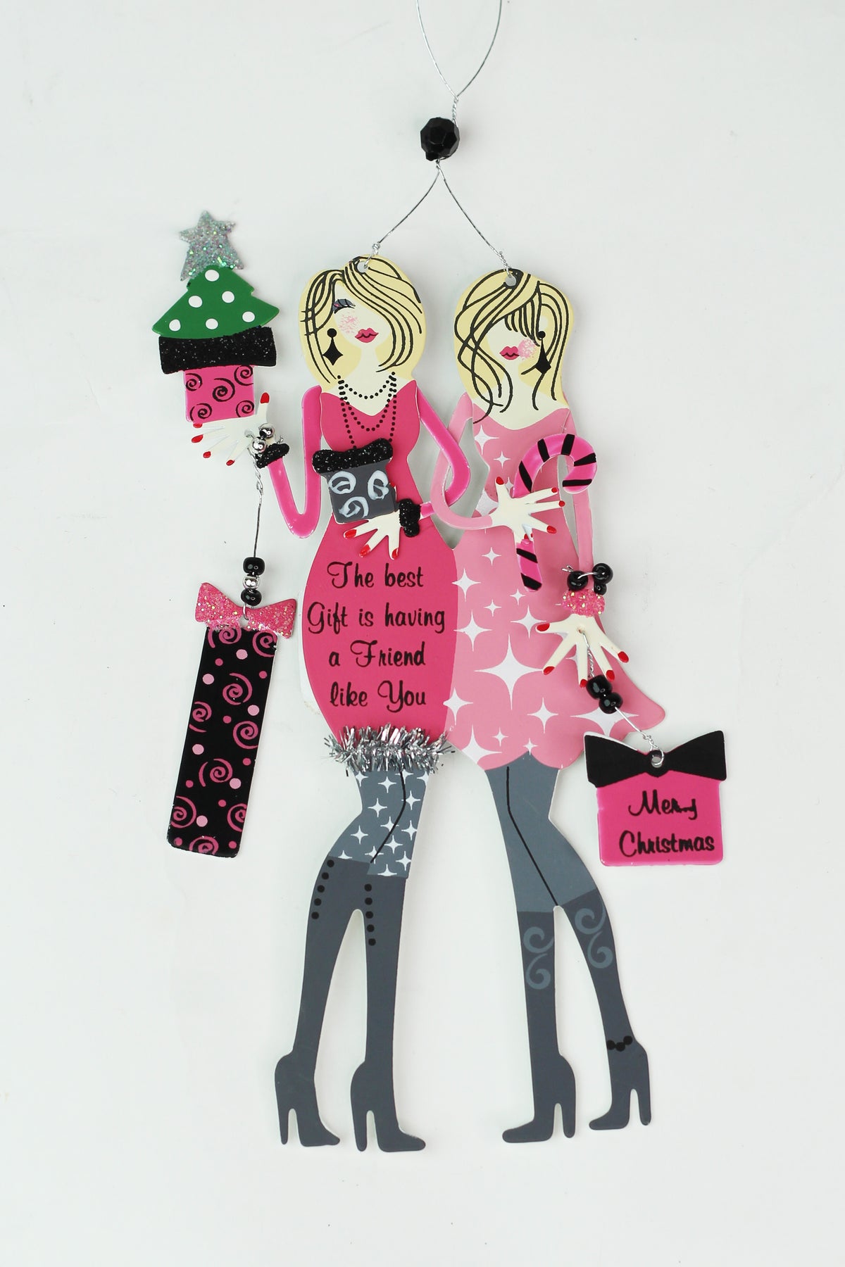 Best Friends Metal Christmas Ornaments