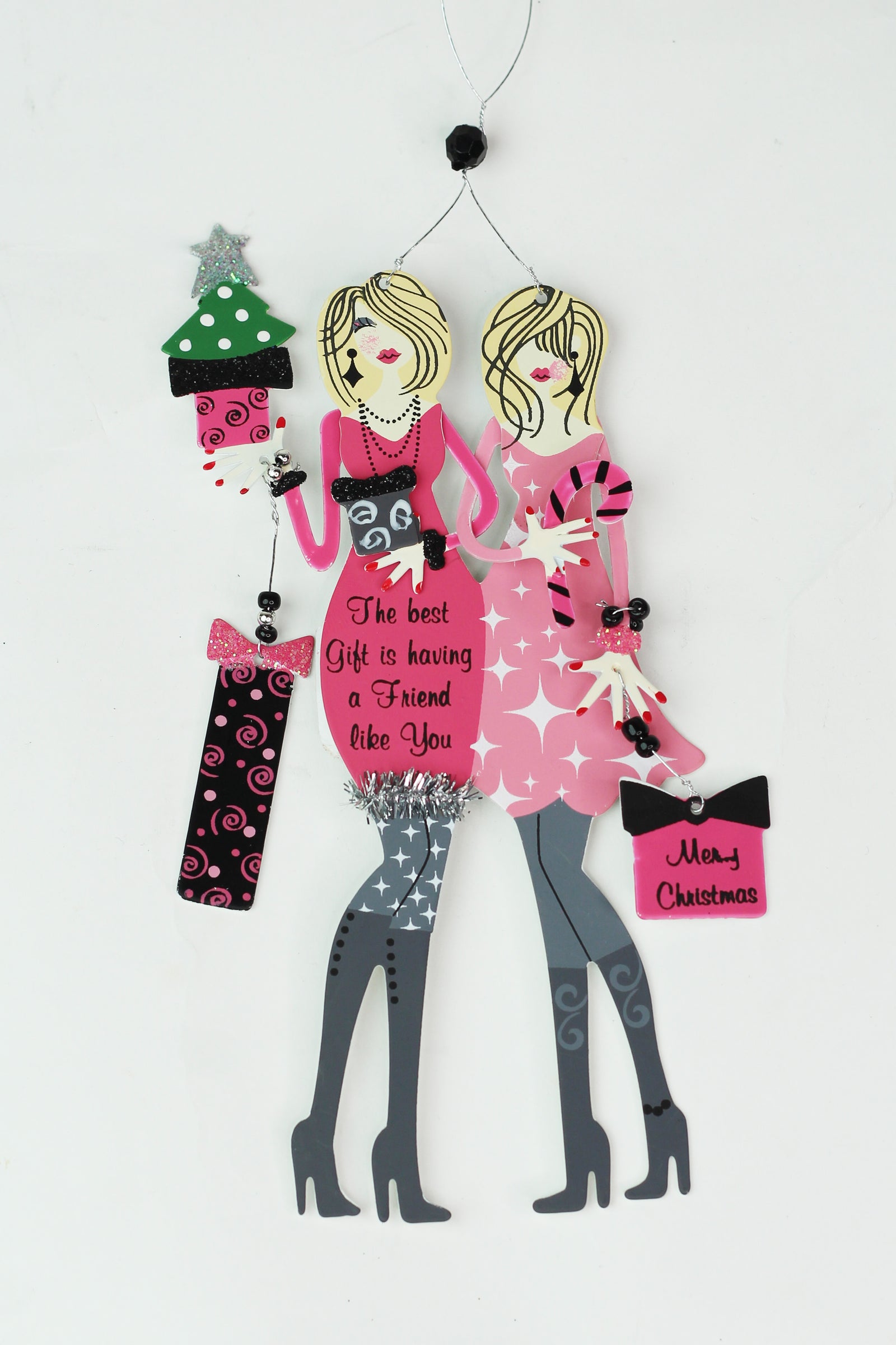 Best Friends Metal Christmas Ornaments