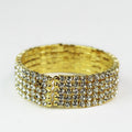 Five Row Rhinestone Cuff