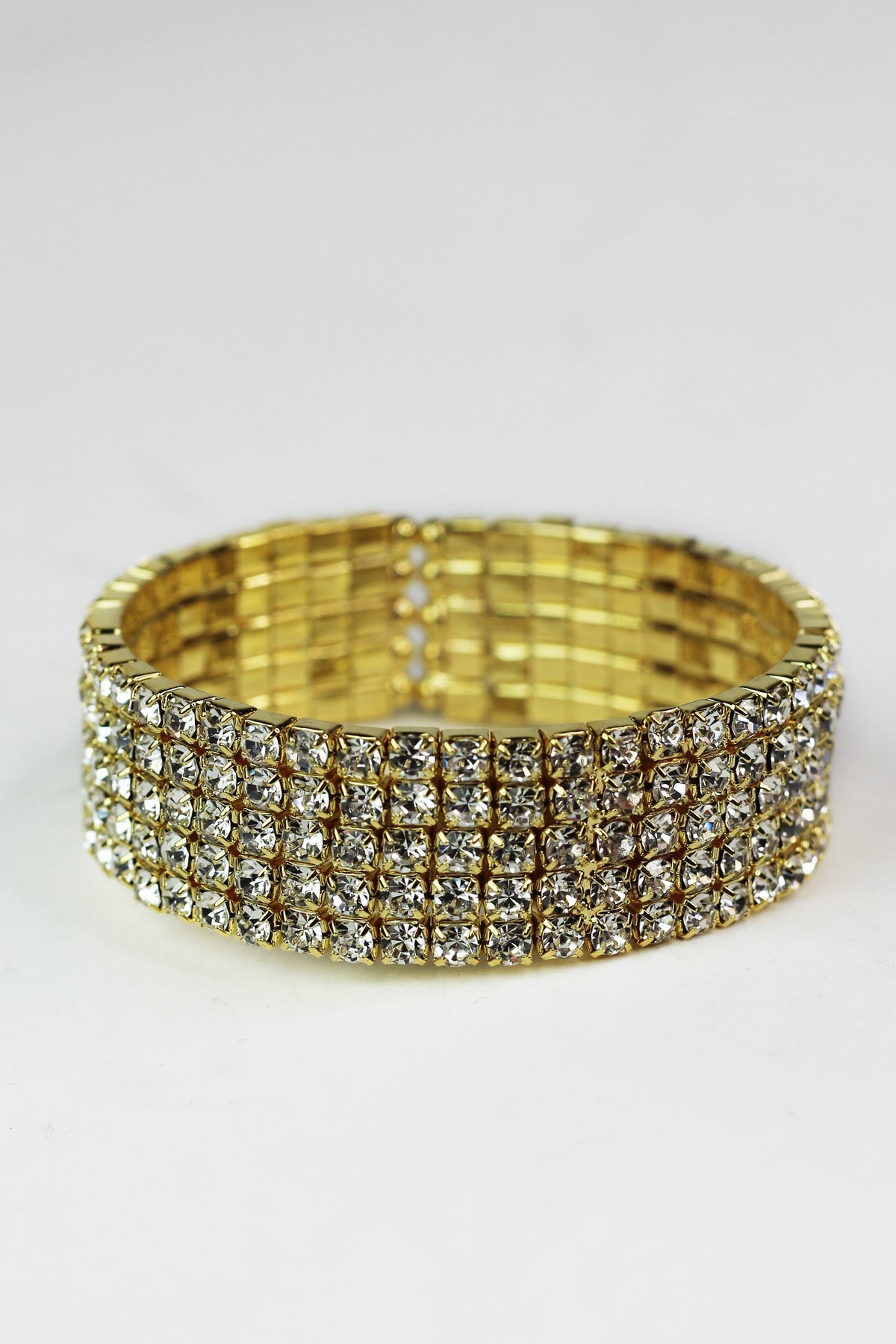 Five Row Rhinestone Cuff