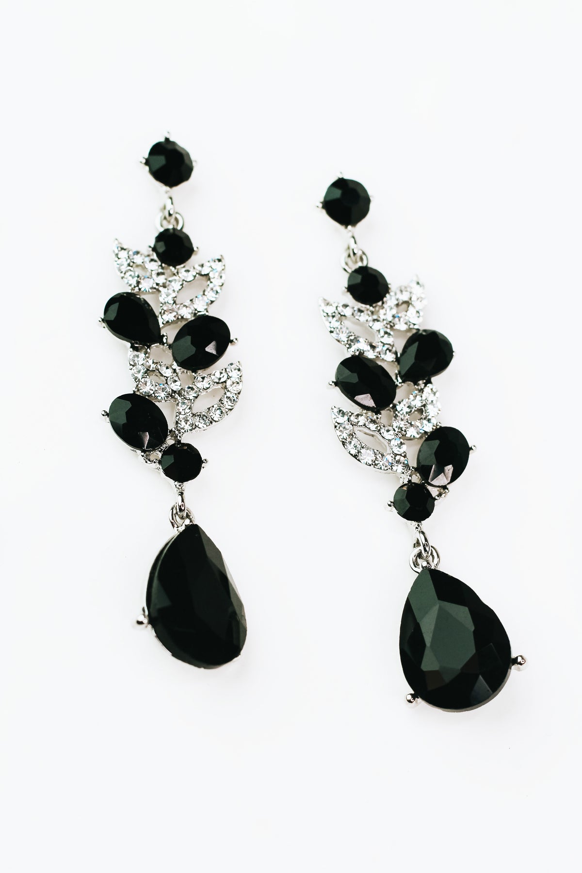 Open Almond, Oval & Teardrop Dangle Long Earring