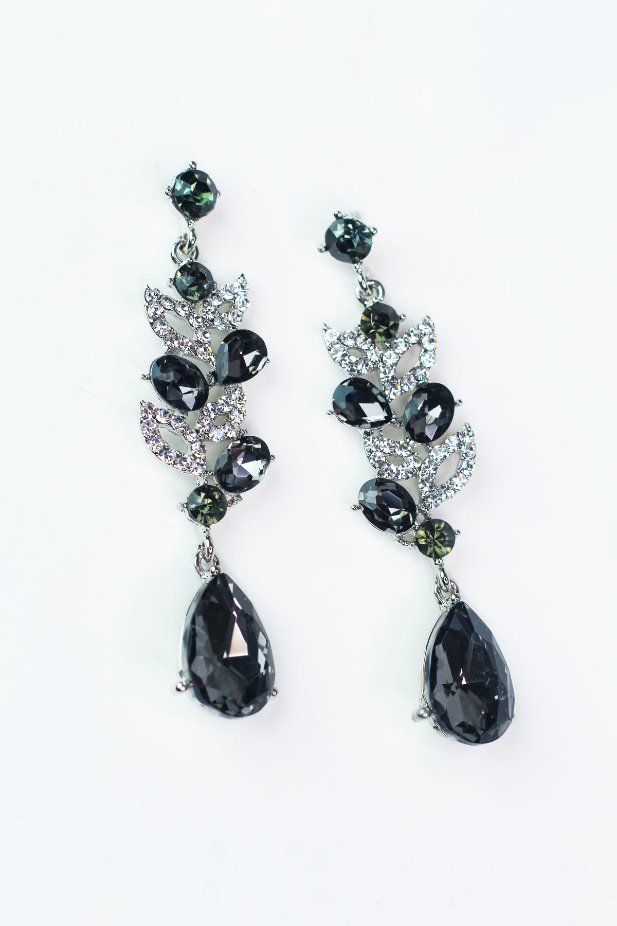 Open Almond, Oval & Teardrop Dangle Long Earring