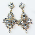 Four Teardrop Scatter Almond & Stone Earring