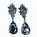 Swirl & Almond Top XL Teardrop Earring