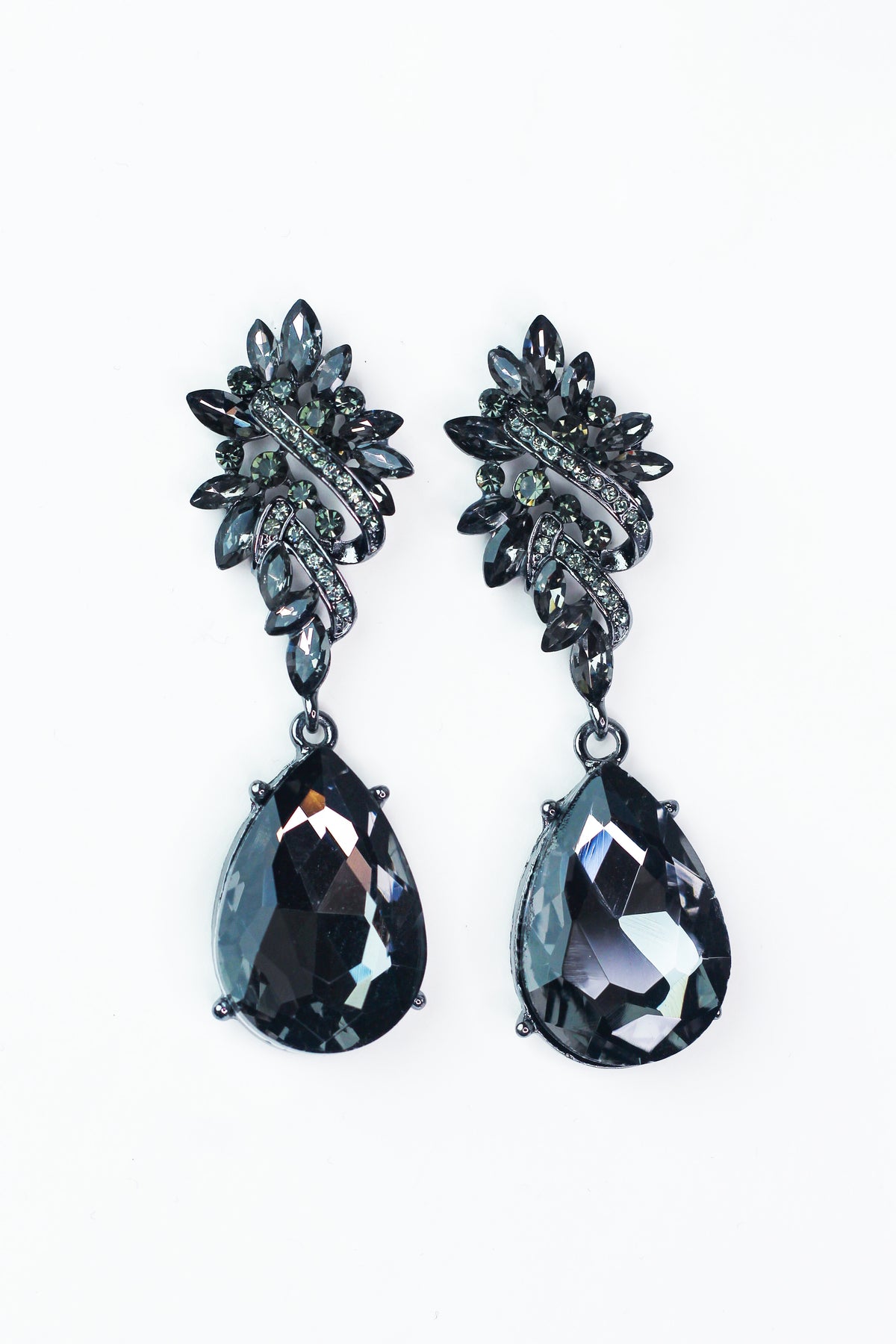 Swirl & Almond Top XL Teardrop Earring