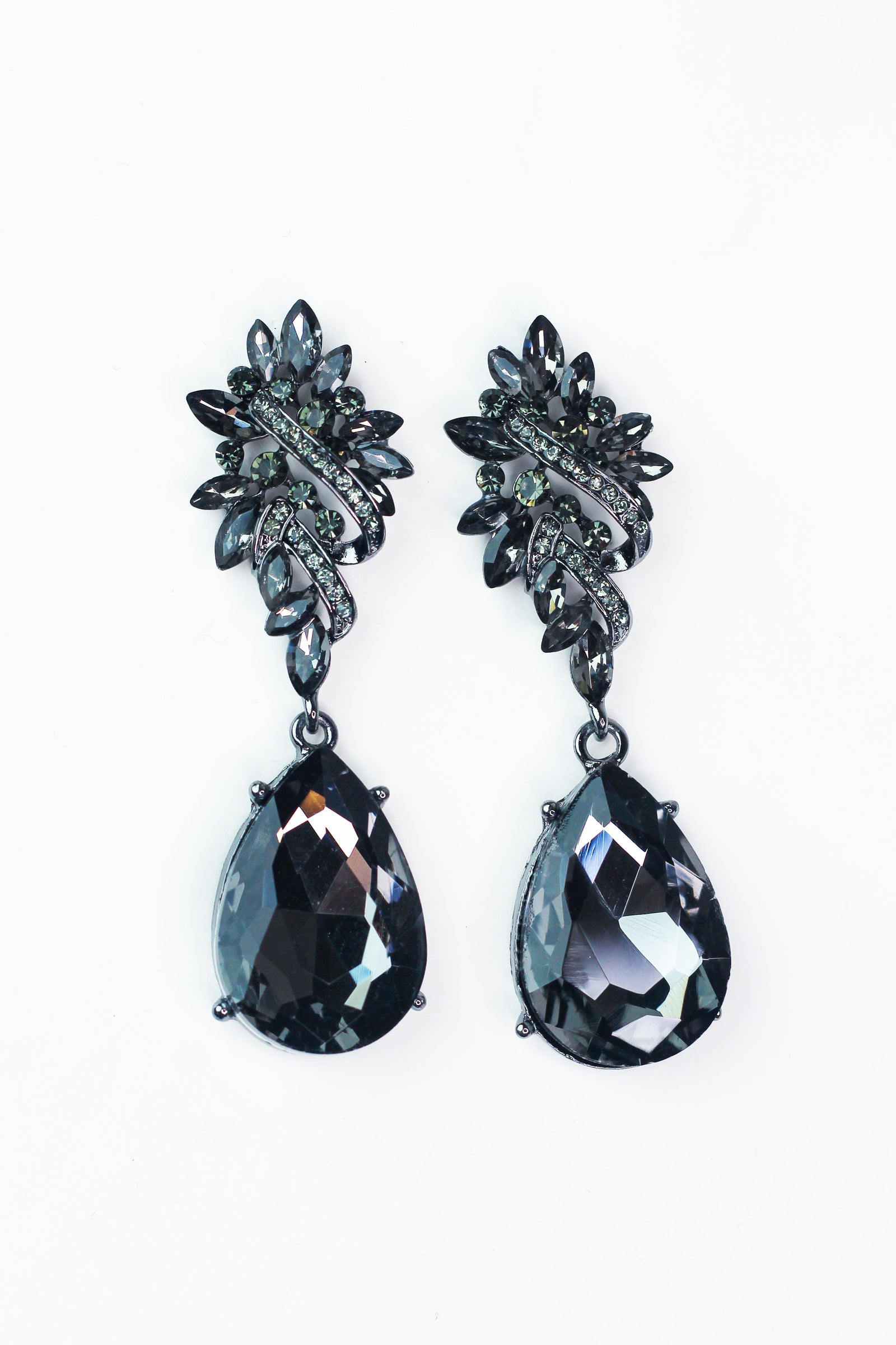 Swirl & Almond Top XL Teardrop Earring