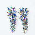 Thick Top Skinny Point All Almond Stones Earring