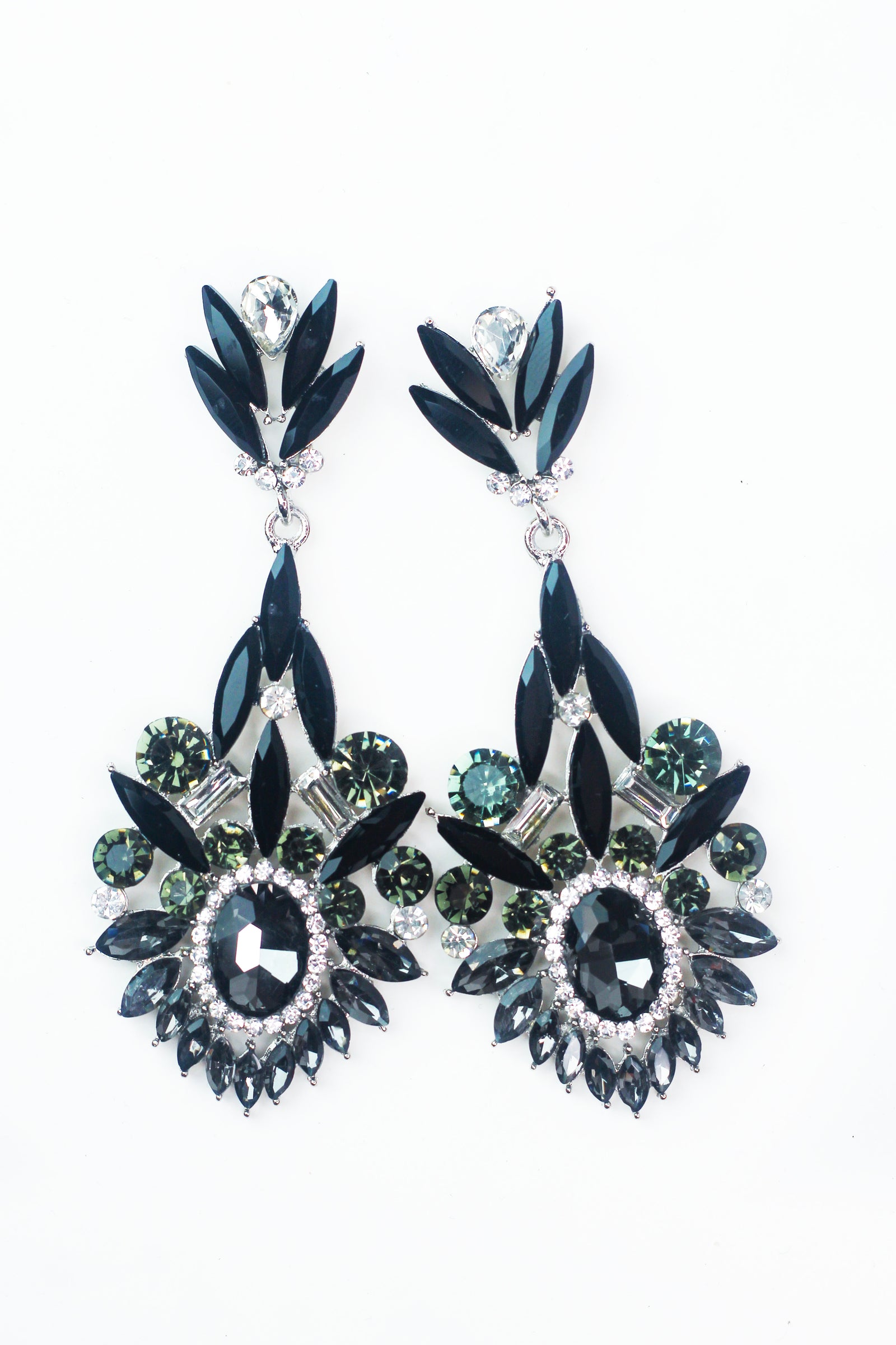 Skinny Almond Top & Trim Oval Earring