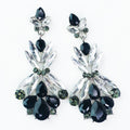 Skinny Almond Clusters Teardrops Bottom Earring