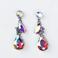 Almond & Two Circle Teardrop Earring