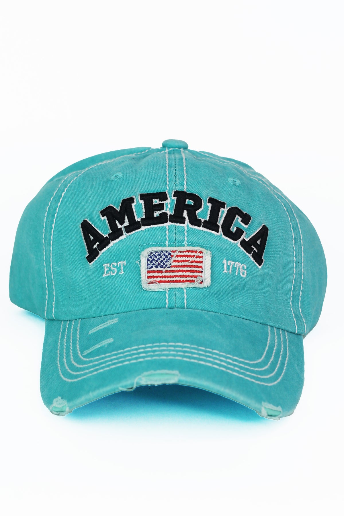 America Distressed Baseball Cap