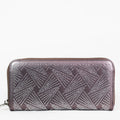 Rhinestone Triangle Burst Zip Around Wallet