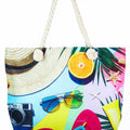 Beachy Canvas Tote w/ Rope Handles