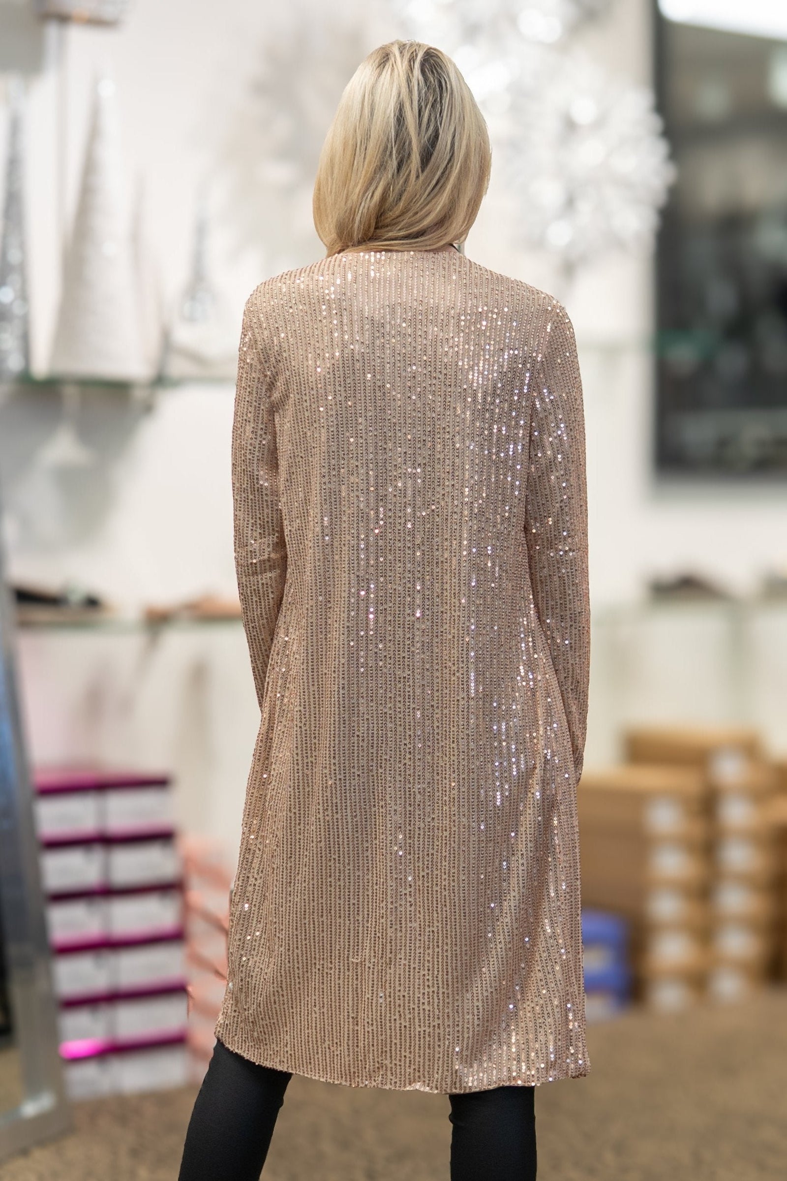 Sequin Open Cardigan (SALE)