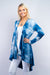 Cascade Front Tie Dyed Cardigan w/ Rhinestone Embellishment