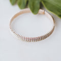 Thin Three Row Rhinestone Cuff
