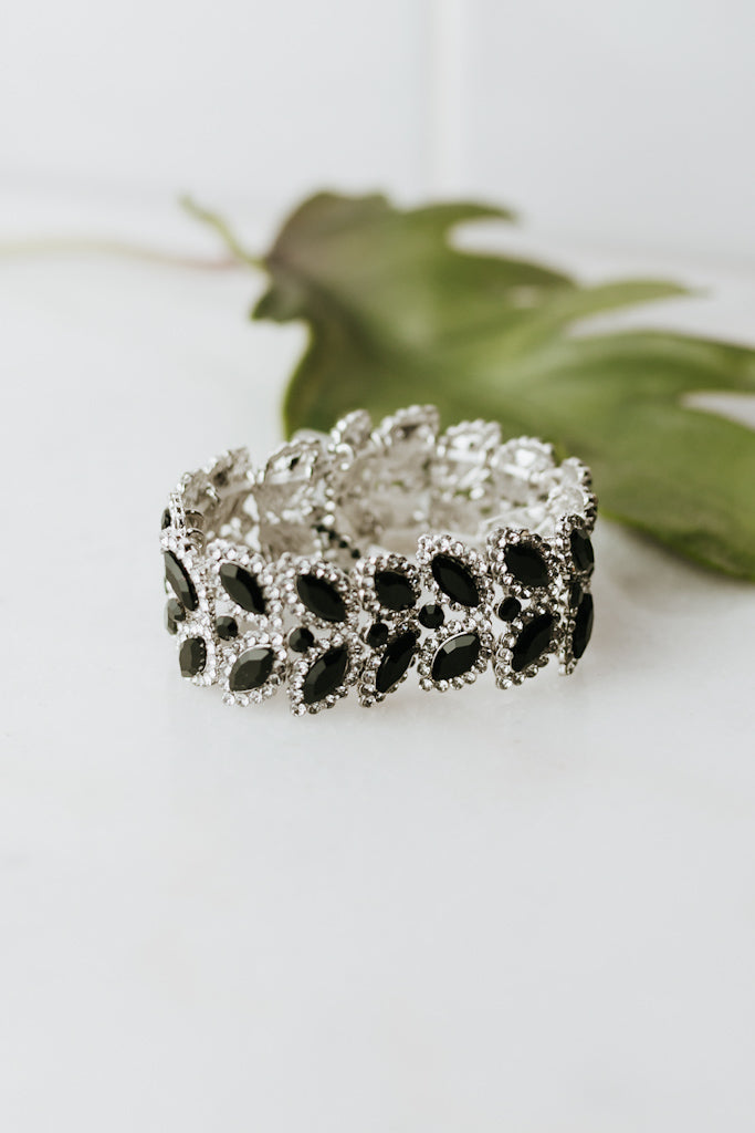 Two Row Almond Stretch Bracelet - Glitz &amp; Ears Boutique