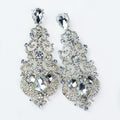 Swirl And Teardrop Chandelier Earring